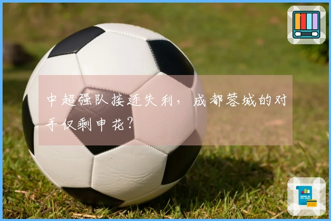 中超强队接连失利，成都蓉城的对手仅剩申花？